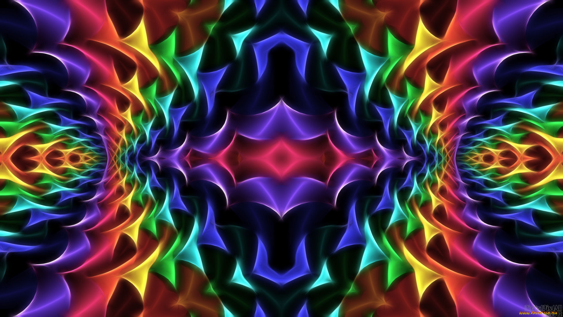 3д, графика, fractal, фракталы, цвета, фон, узор