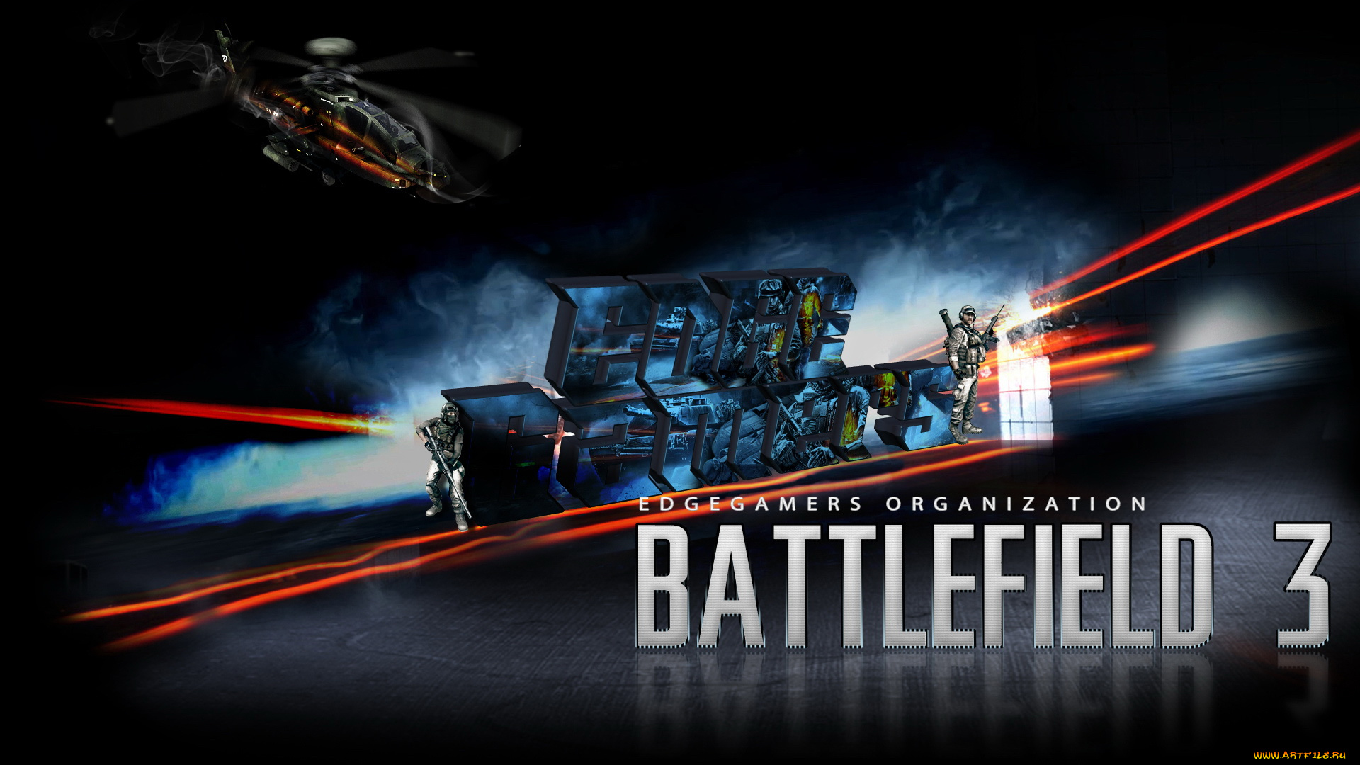 видео, игры, battlefield, солдат, вертолет