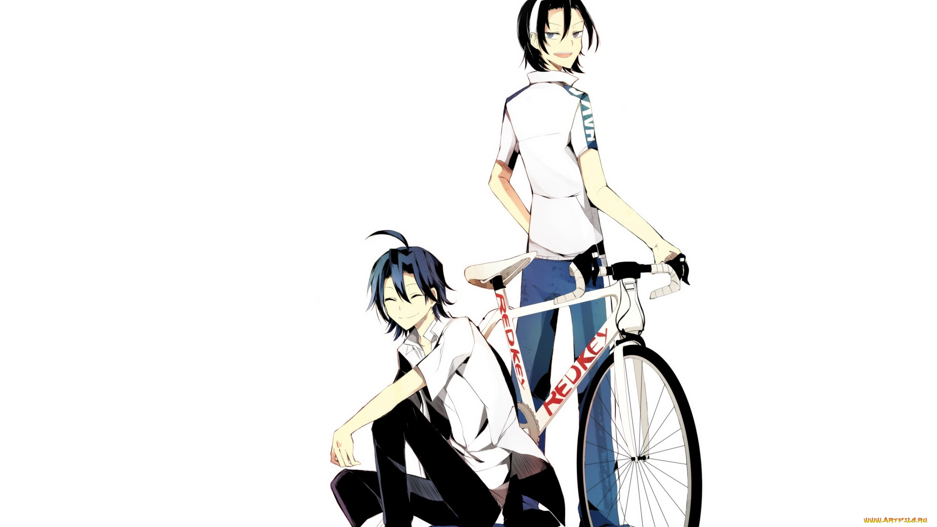 аниме, yowamushi, pedal, парни