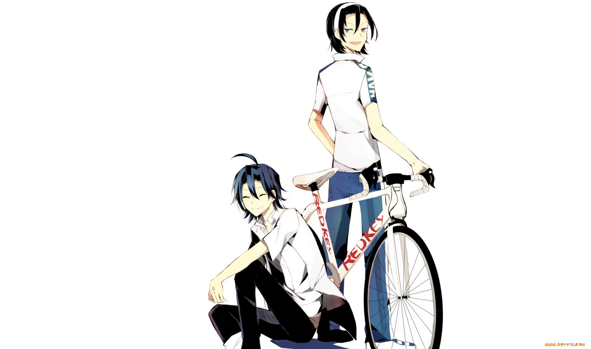 аниме, yowamushi, pedal, парни