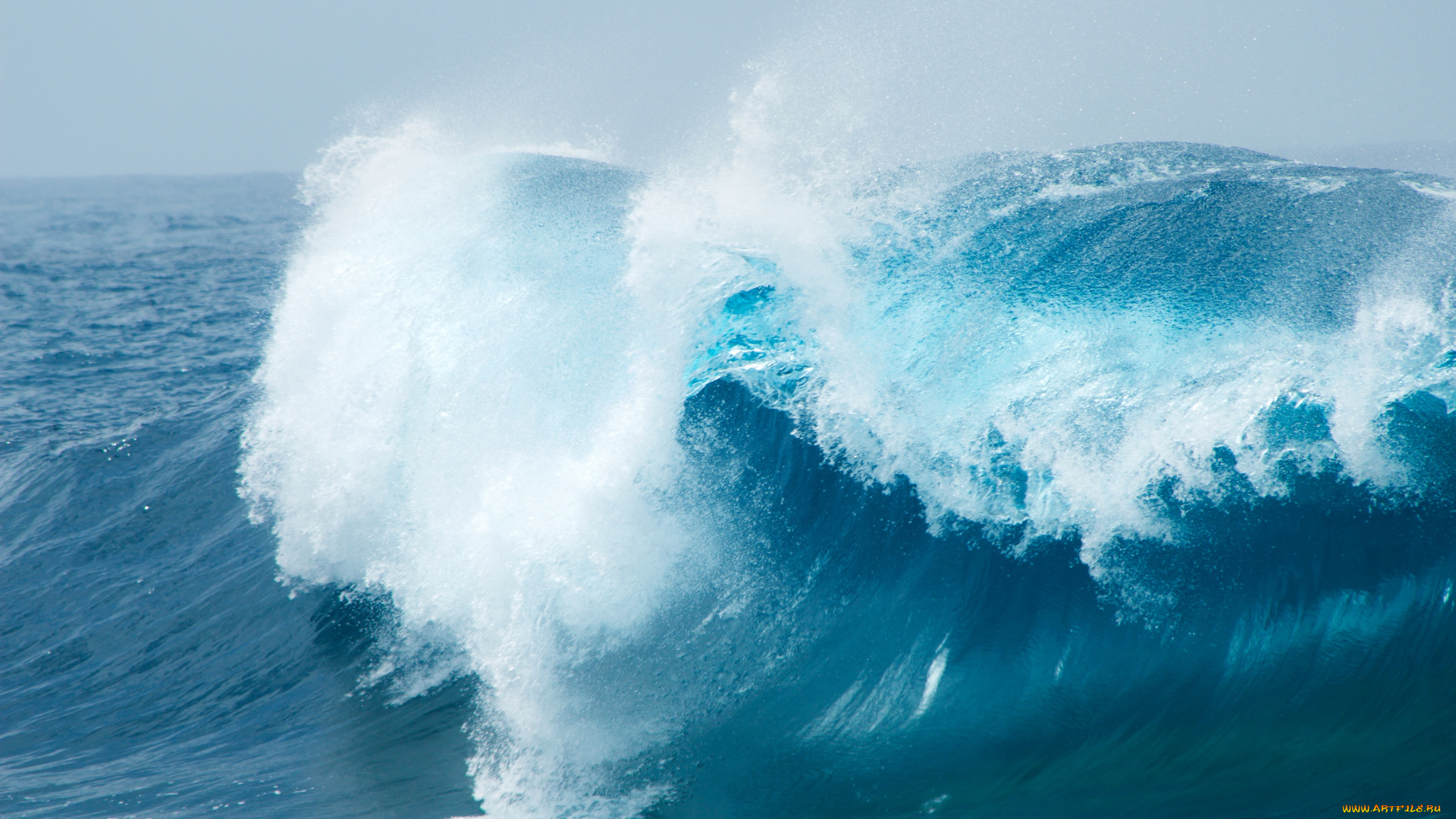 природа, вода, blue, ocean, sea, wave, море, волна, seascape, брызги, океан