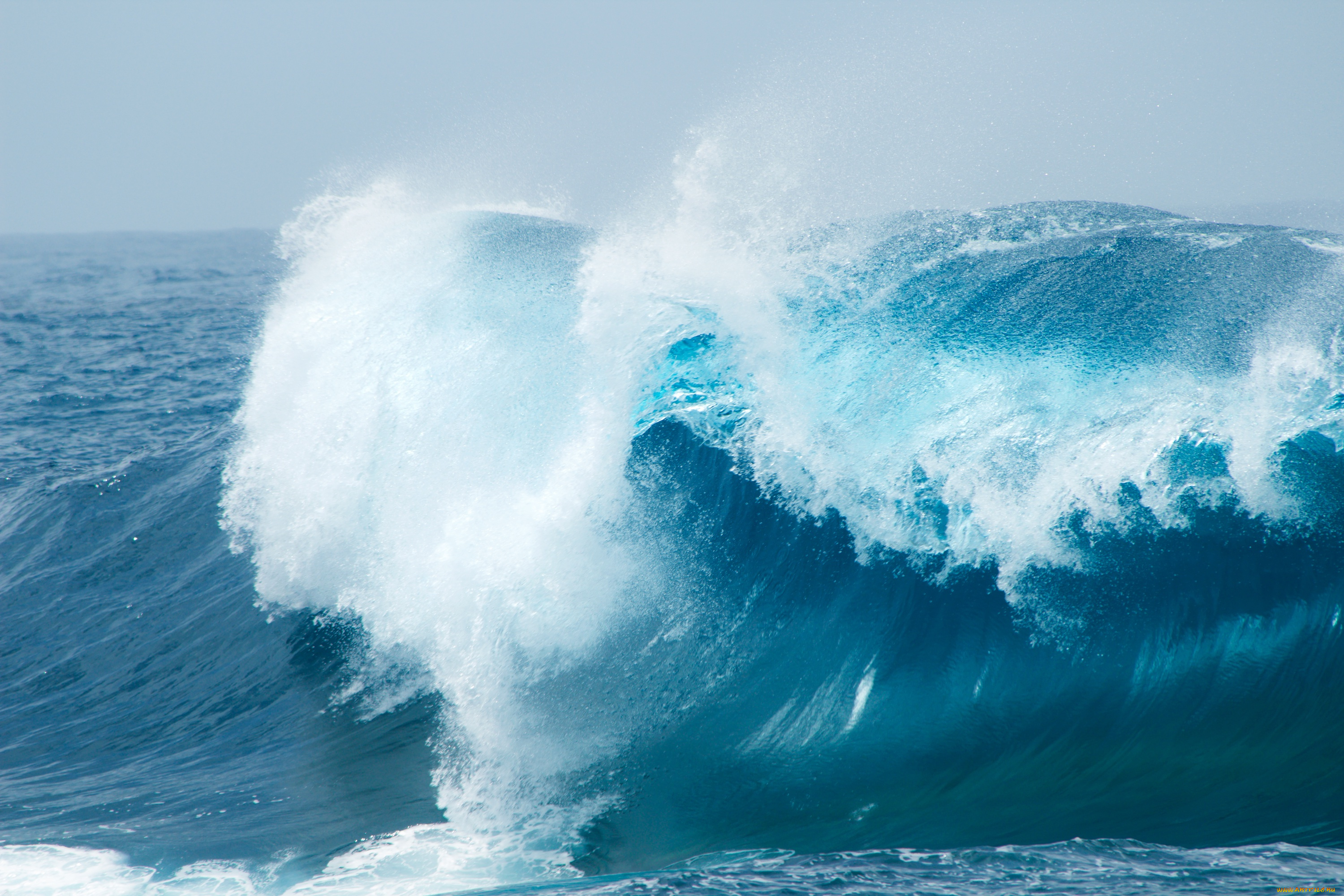 природа, вода, blue, ocean, sea, wave, море, волна, seascape, брызги, океан