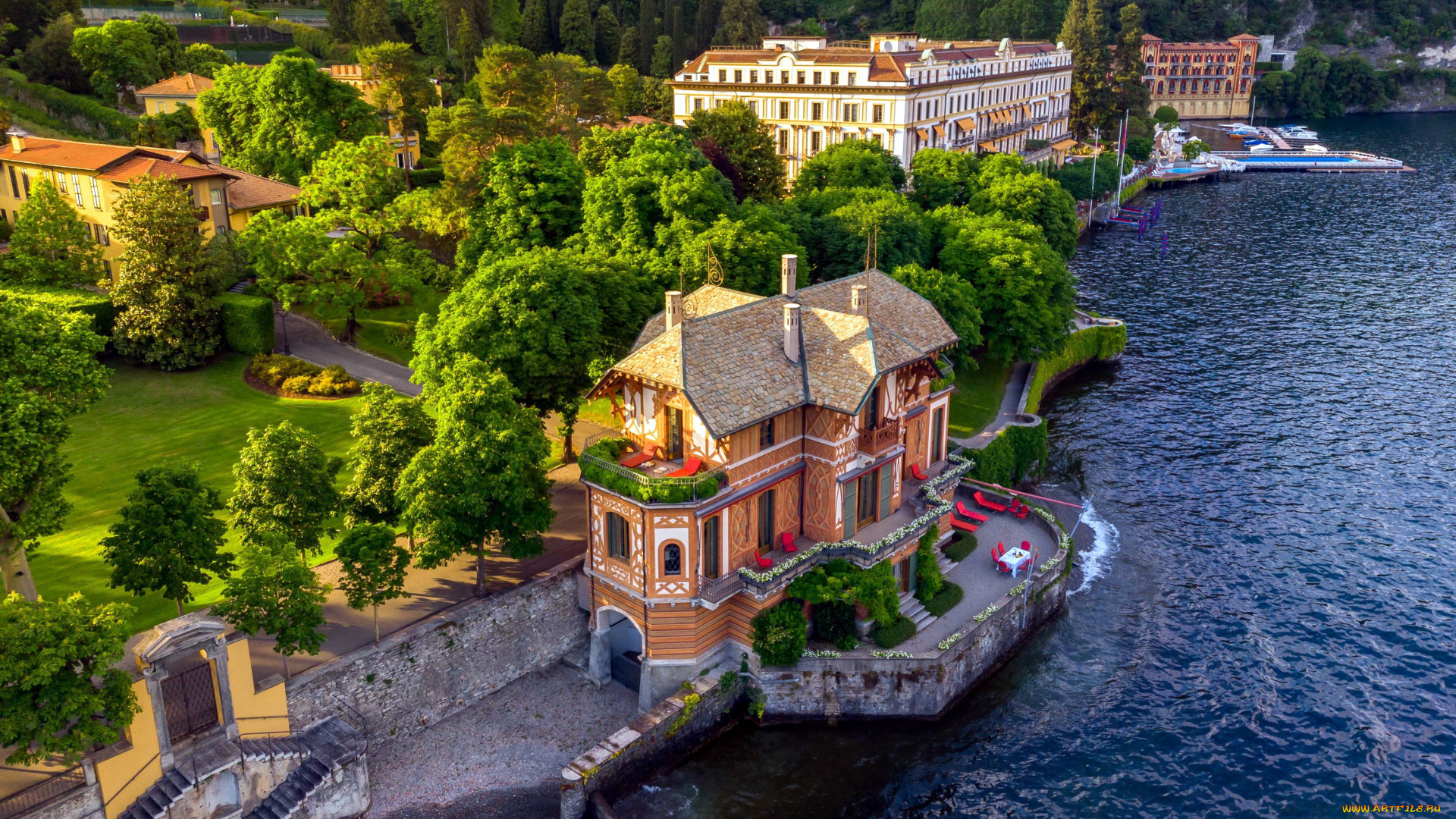 villa, cima, lake, como, italy, города, -, панорамы, villa, cima, lake, como