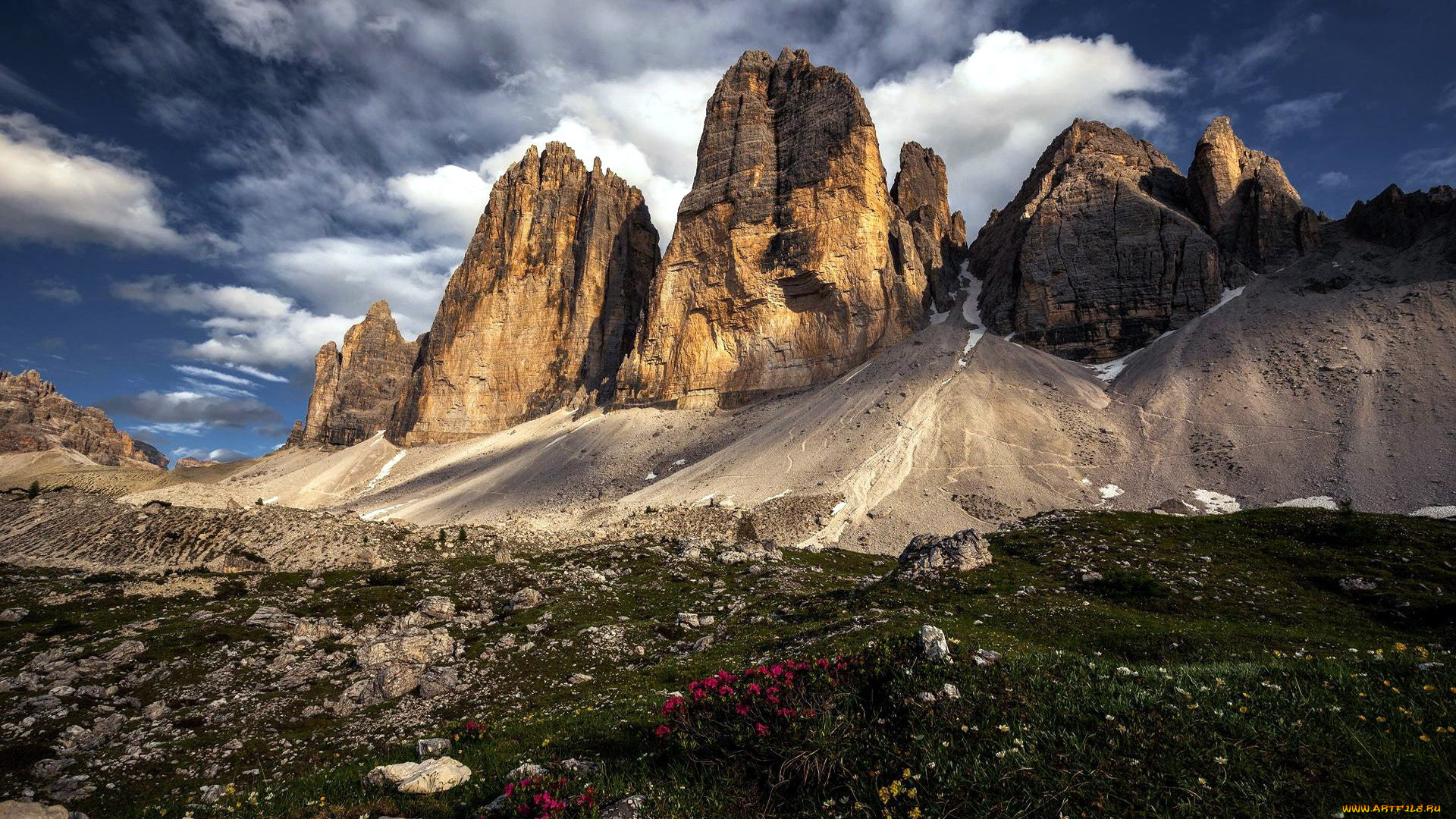 dolomites, tre, cime, di, lavaredo, italy, природа, горы, tre, cime, di, lavaredo