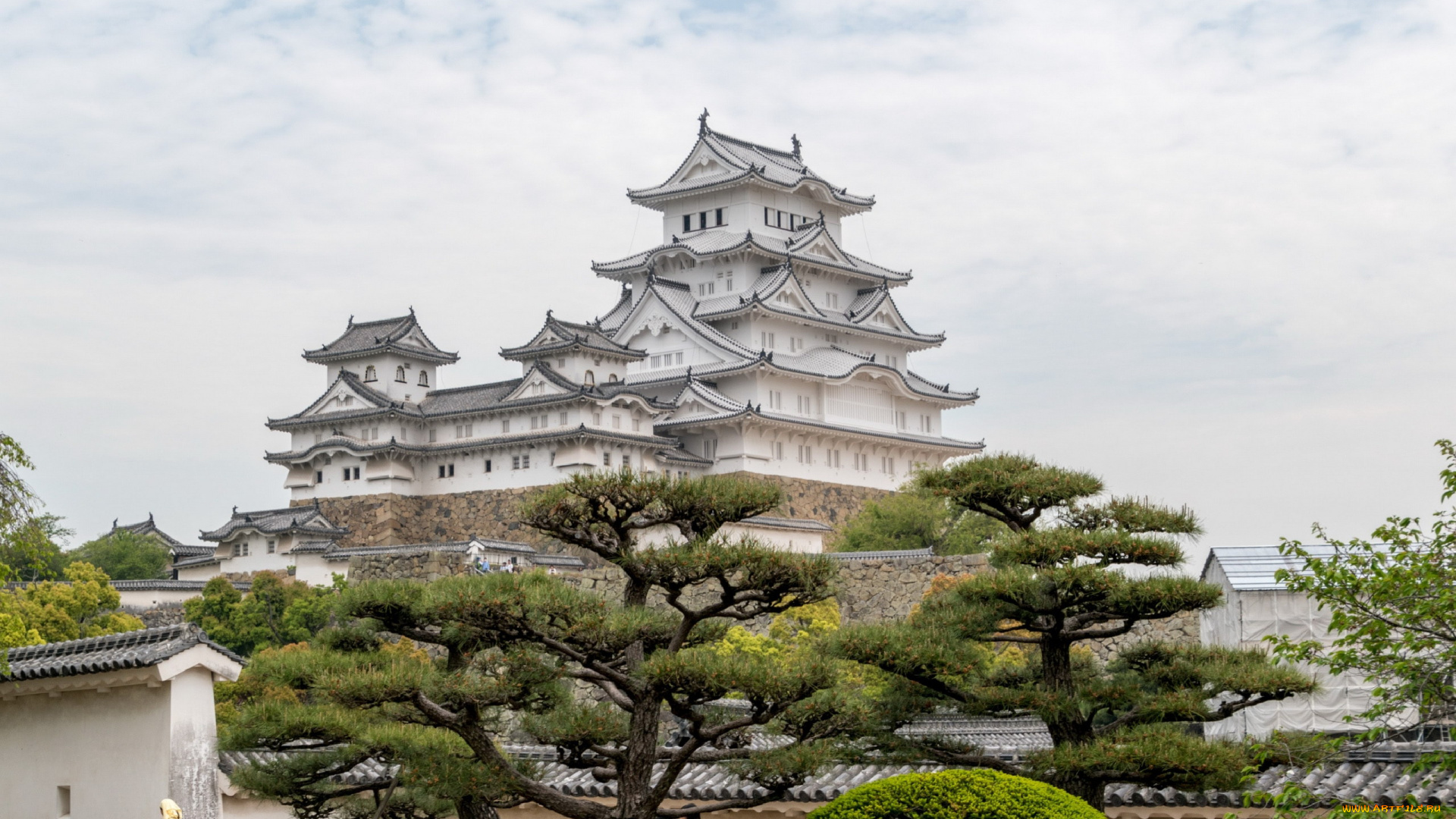 himeji, castle, hyogo, japan, города, замки, японии, himeji, castle