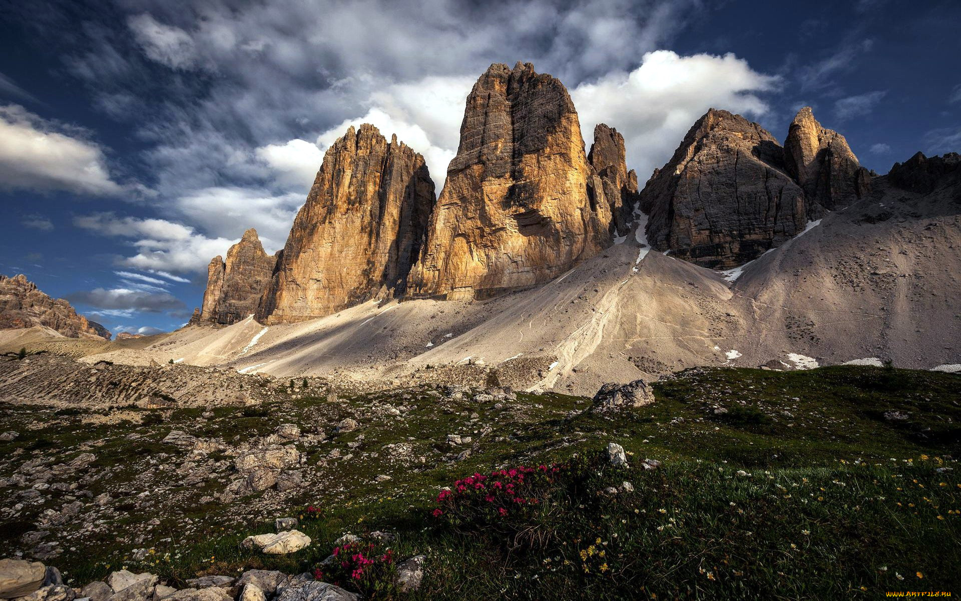 dolomites, tre, cime, di, lavaredo, italy, природа, горы, tre, cime, di, lavaredo