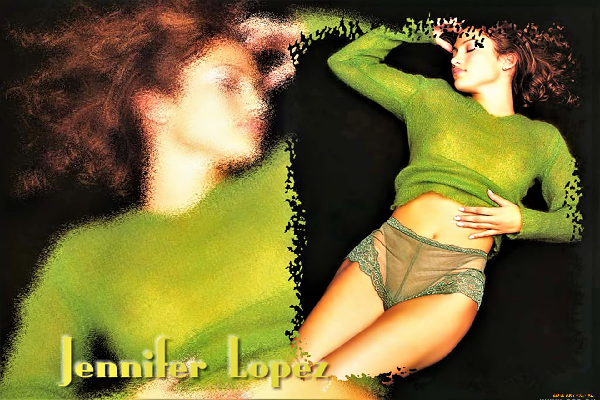 девушки, jennifer, lopez, актриса, певица, шатенка, свитер, белье