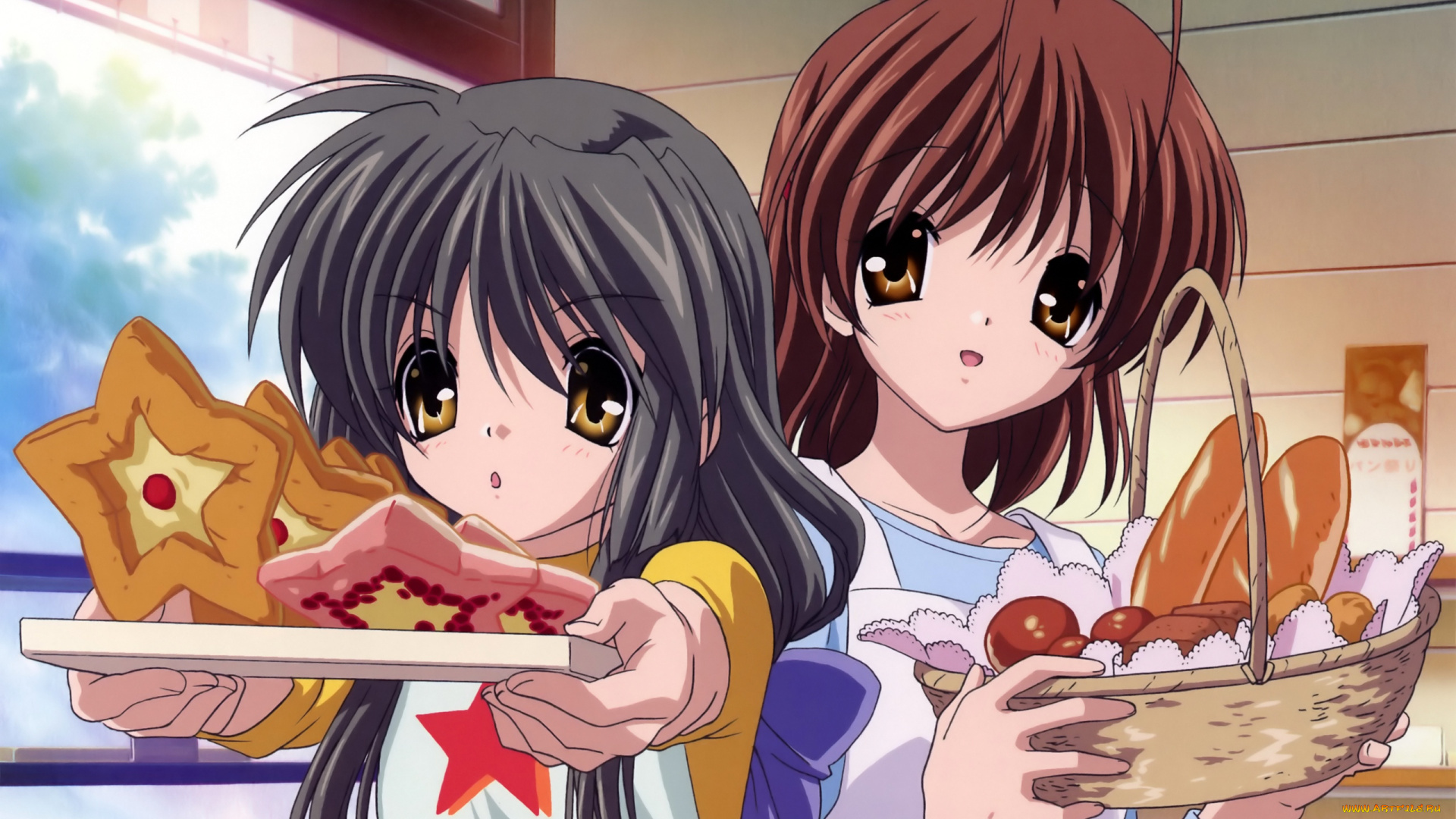 аниме, clannad, девушки