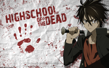 Картинка аниме highschool of the dead парень