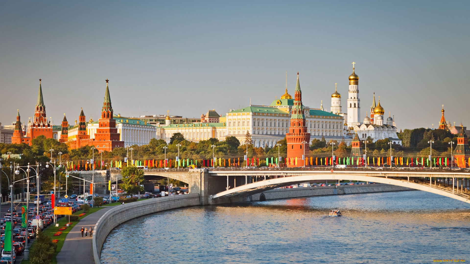 moscow, города, москва, россия, москва-река, кремль, набережная, мост