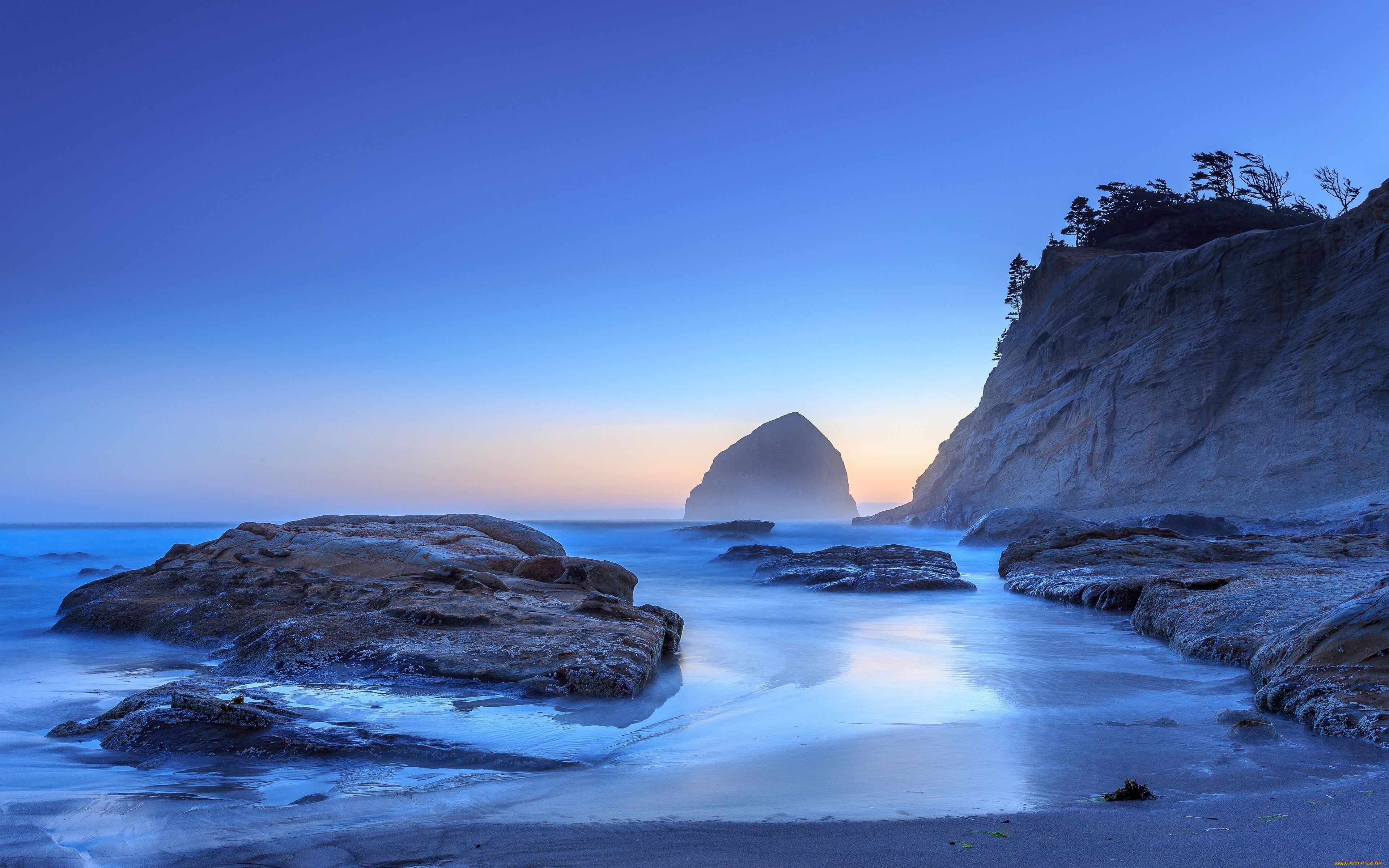 haystack, rock, cannon, beach, oregon, природа, побережье, орегон, кэннон, бич, тихий, океан, скалы, pacific, ocean