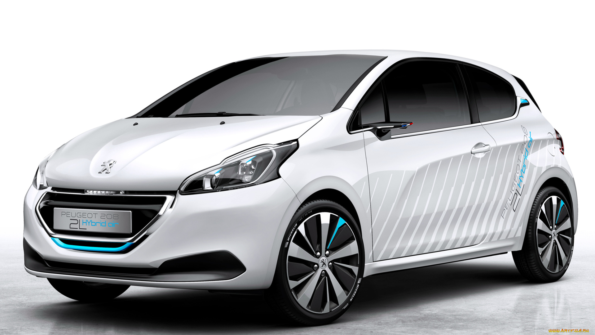 автомобили, peugeot, светлый, concept, 208, hybrid, air, 2l