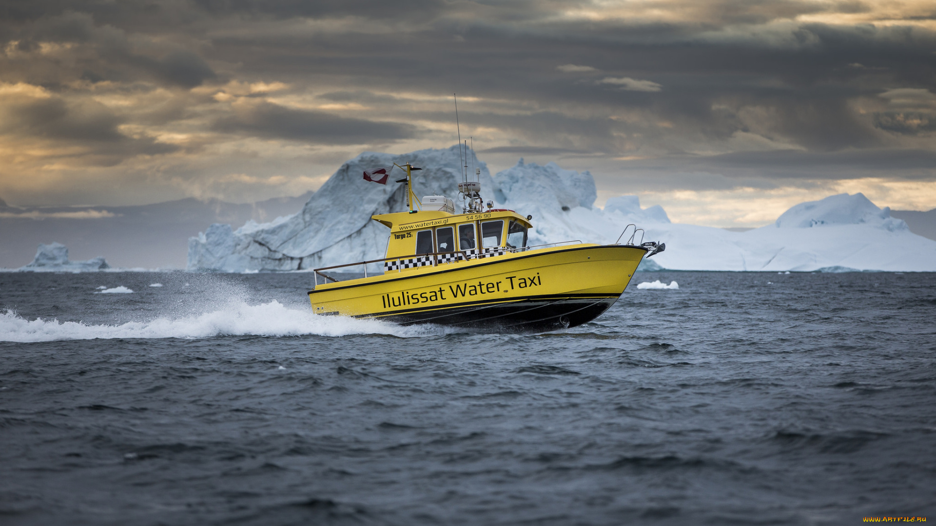 ilulissat, water, taxi, корабли, катера, катер, льды, море, север