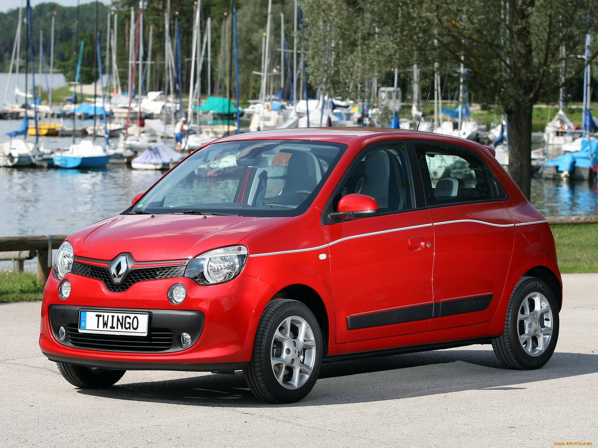 автомобили, renault, красный, 2014г, twingo