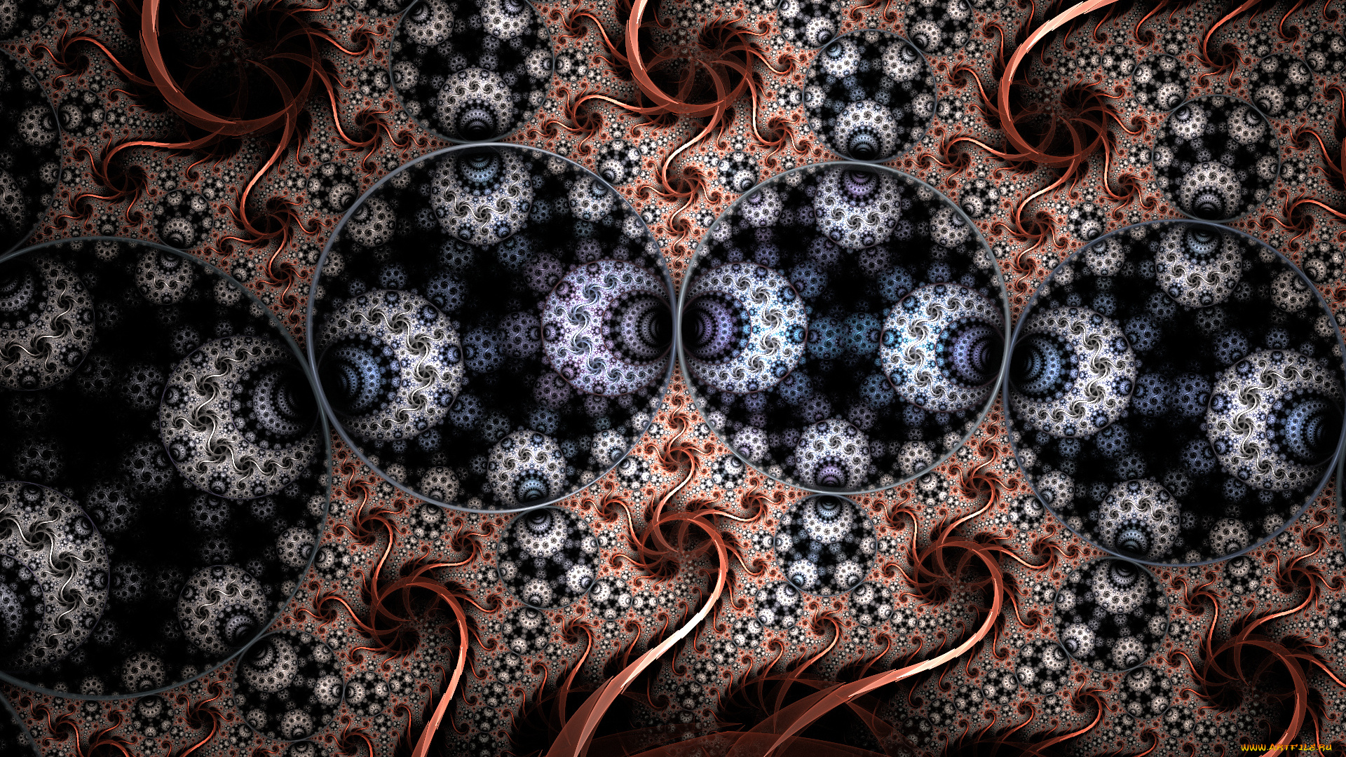 3д, графика, фракталы, , fractal, цвета, фон, узор