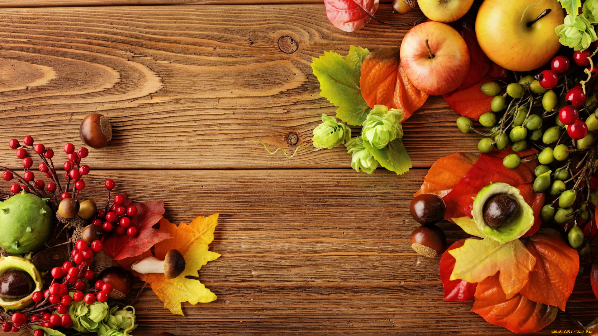 разное, ремесла, , поделки, , рукоделие, autumn, leaves, berries, still, life, harvest, fruit, apples, натюрморт, яблоки, листья, осень