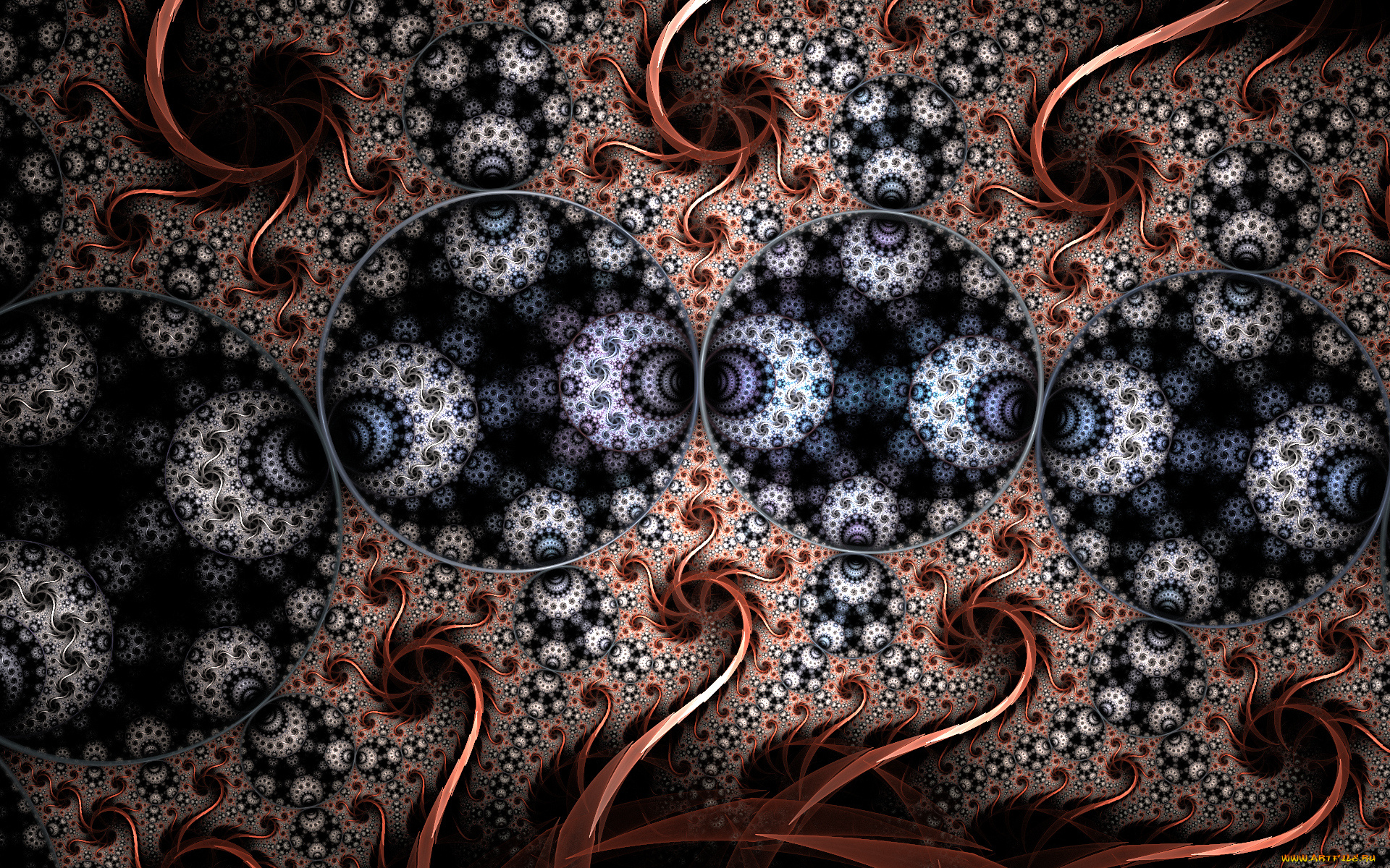 3д, графика, фракталы, , fractal, цвета, фон, узор