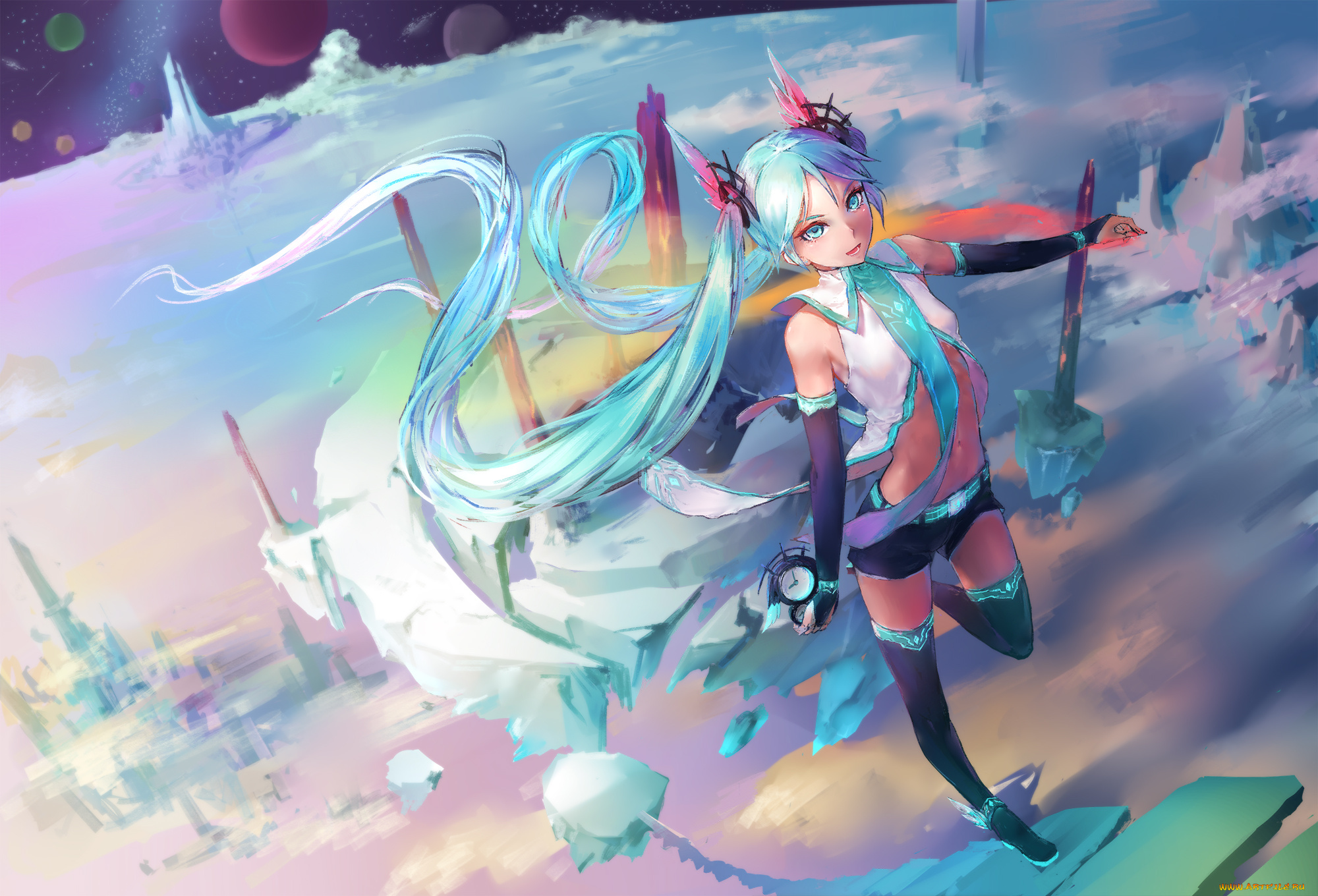 аниме, vocaloid, hatsune, miku