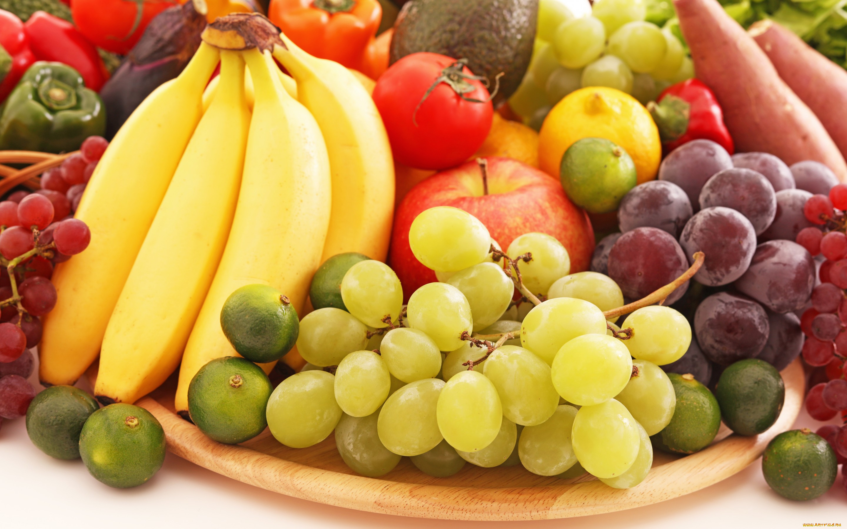 еда, фрукты, , ягоды, vegetables, яблоко, tomato, помидор, grapes, бананы, виноград, pepper, перец, bananas, fruit, apple