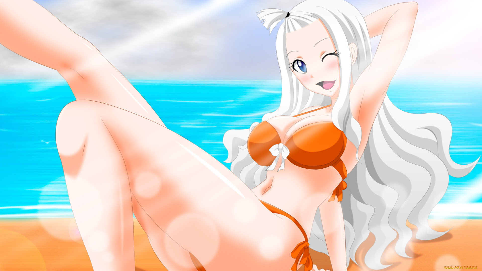 аниме, fairy, tail, mirajane