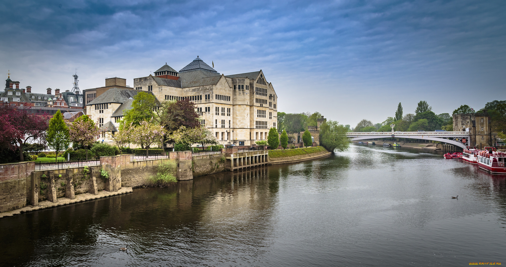 york, , uk, города, -, панорамы, простор