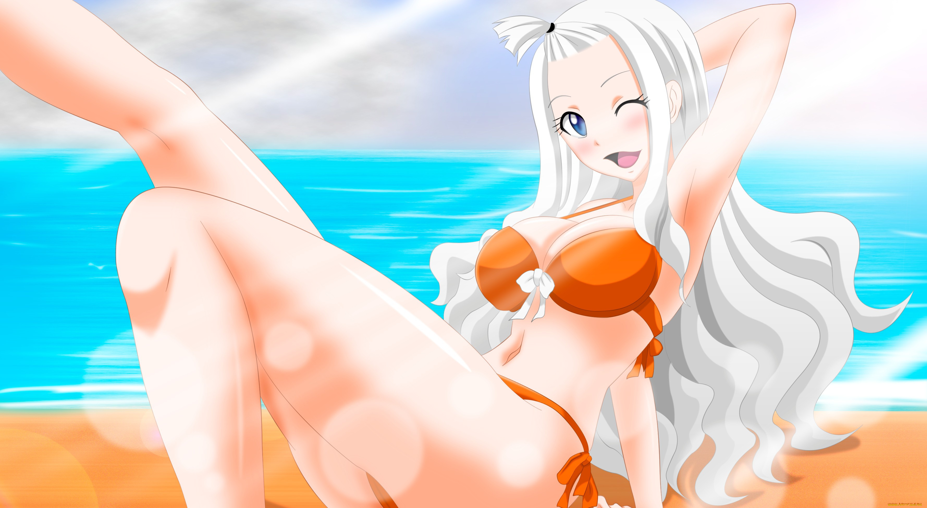 аниме, fairy, tail, mirajane