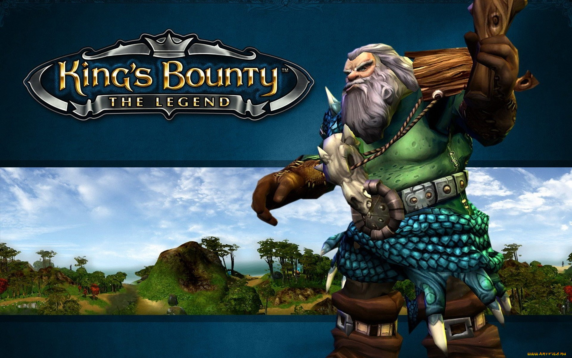 видео, игры, king`s, bounty, , the, legend, дубина, гном, воин