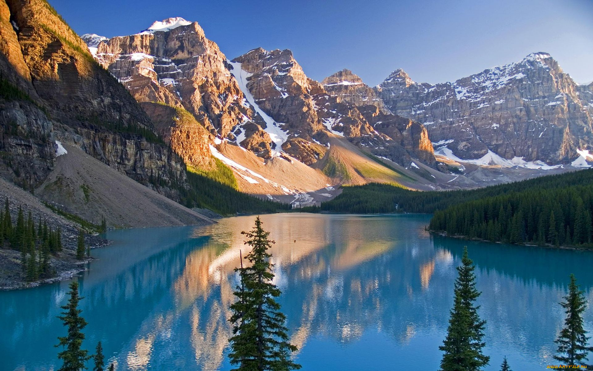 moraine, lake, banff, national, park, природа, реки, озера, moraine, lake, banff, national, park