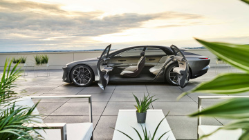 Картинка автомобили audi grandsphere concept 2021 профиль двери салон
