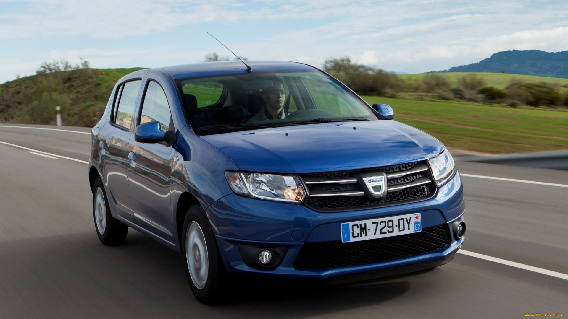 автомобили, dacia, 2012г, синий, sandero