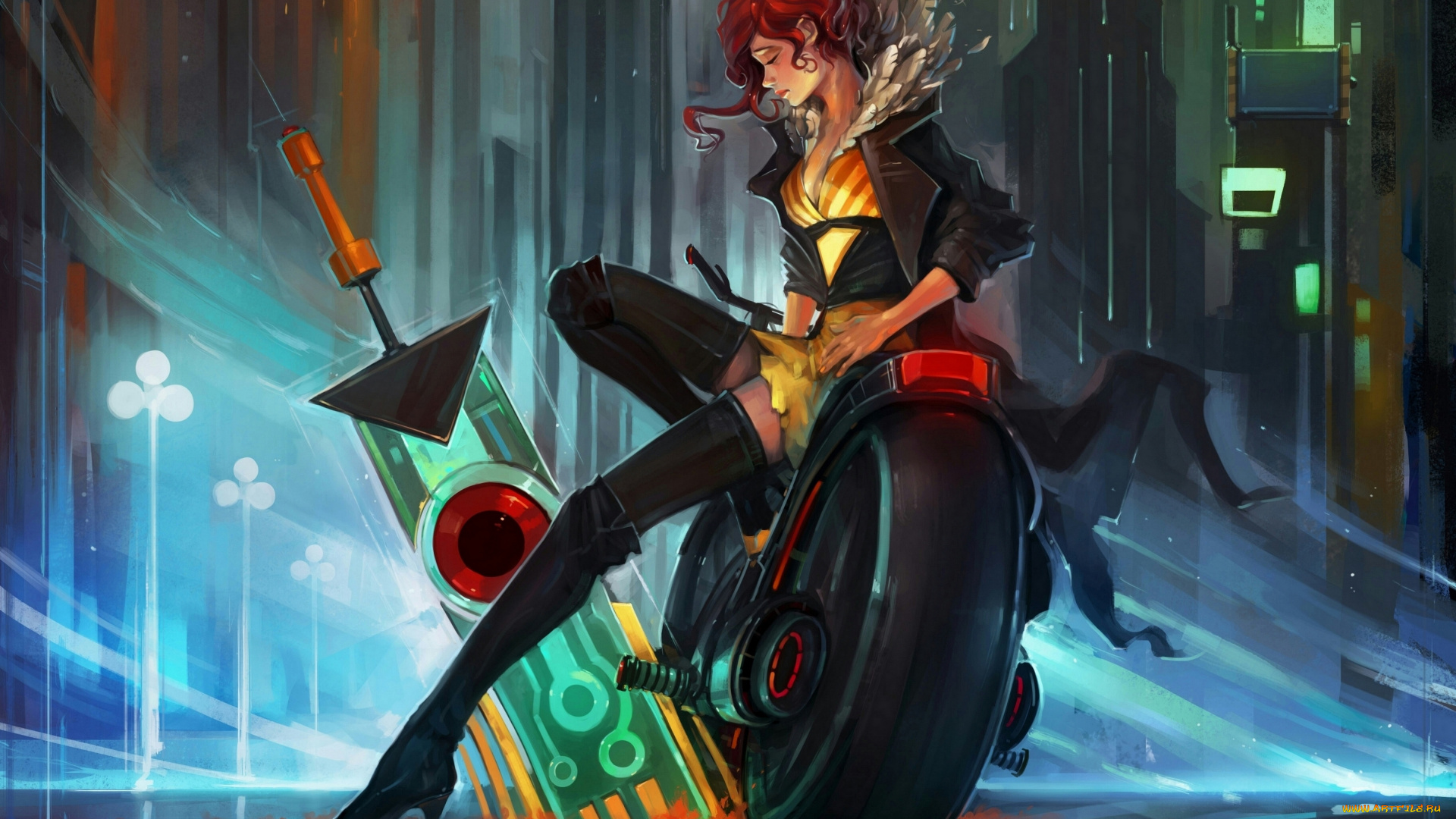 transistor, видео, игры, -, transistor, rpg, экшен, игра