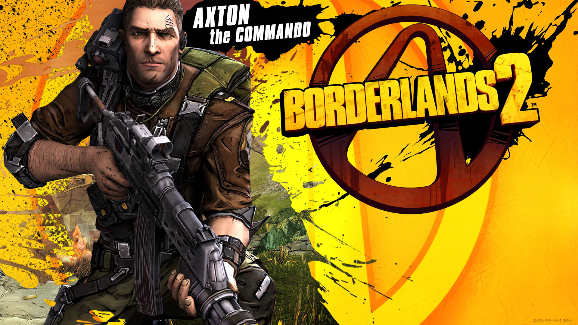 видео, игры, borderlands, 2, фон, оружие, воин