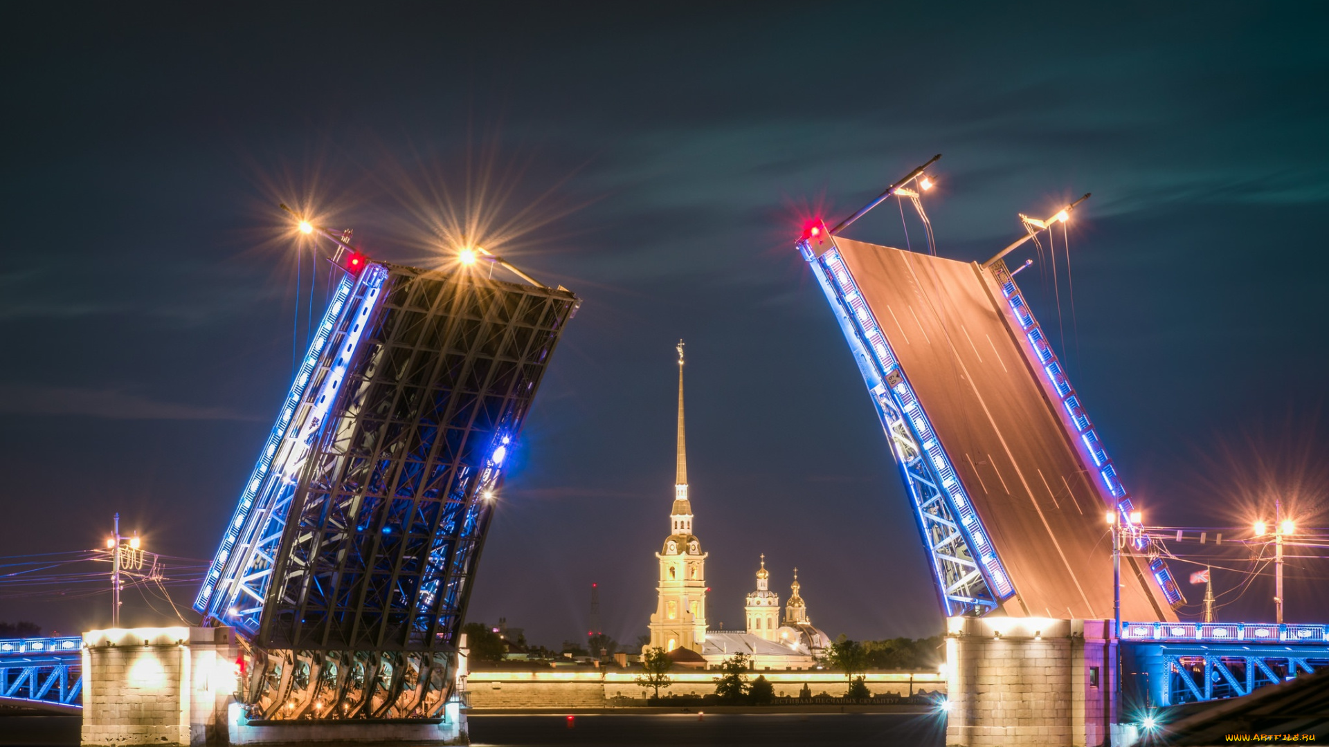 dvortsovyy, bridge, города, санкт-петербург, , петергоф, , россия, шпиль, мост, река