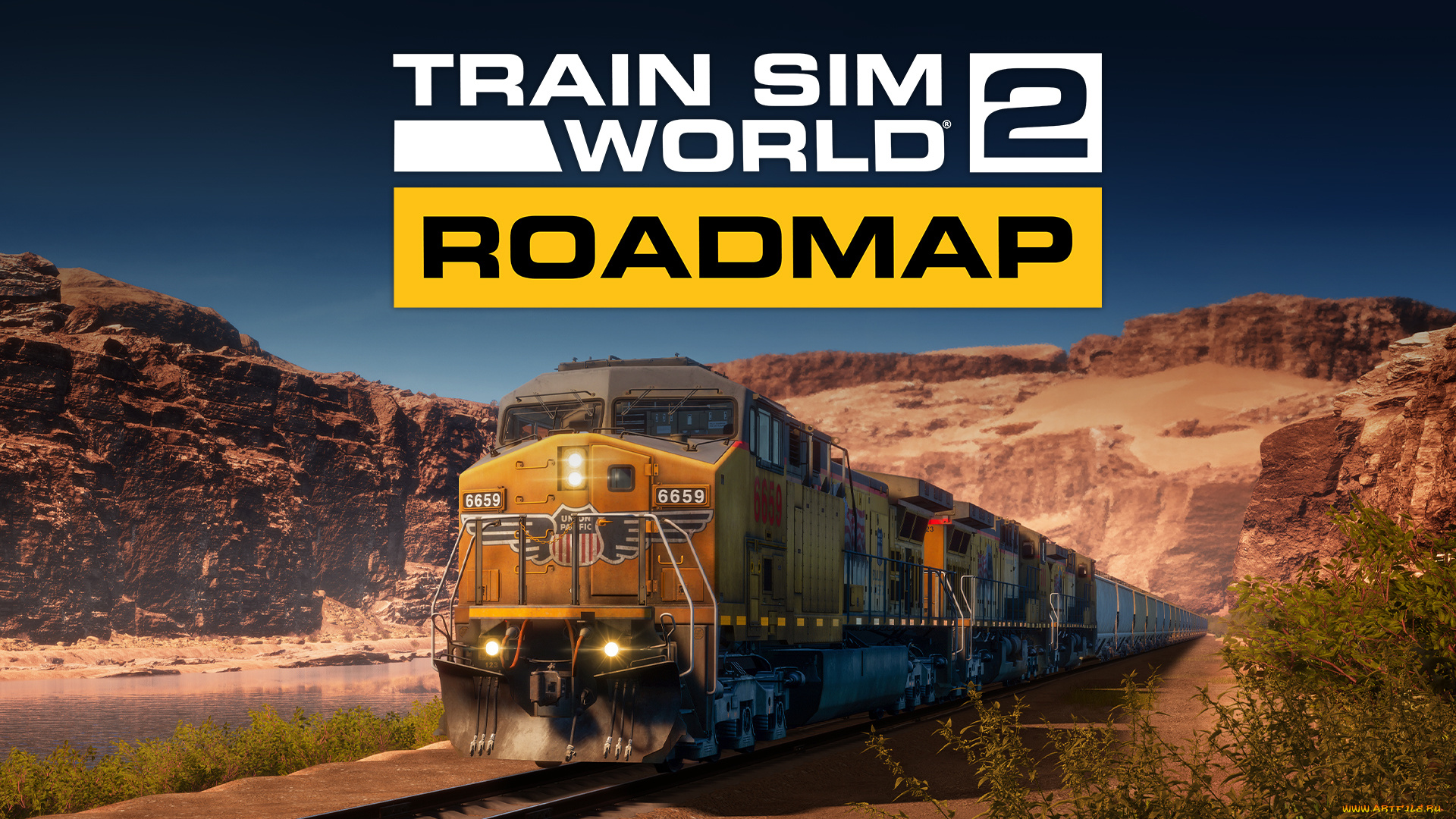 видео, игры, train, sim, world, 2, поезд, железная, дорога, горы