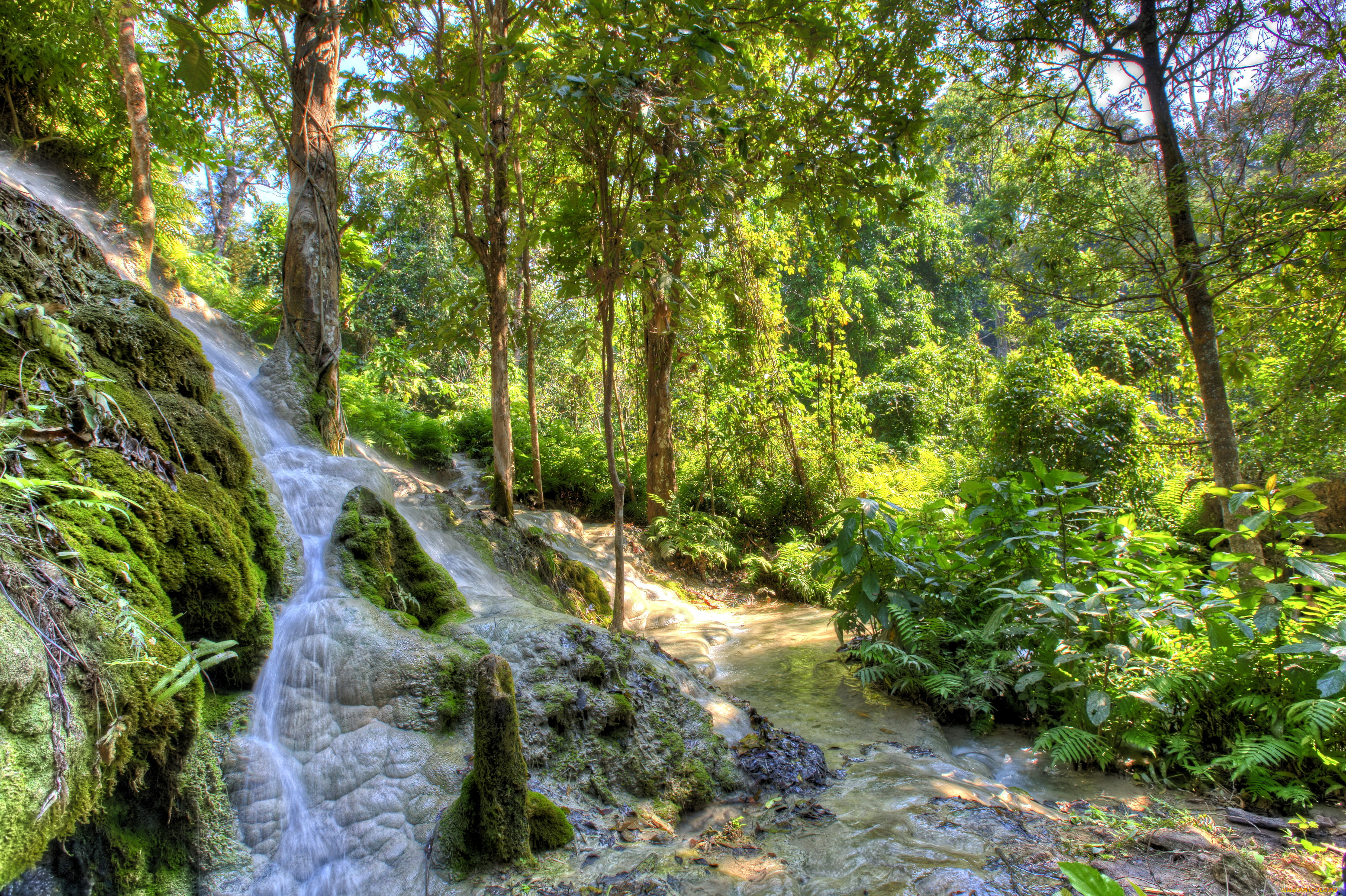 steinbachklamm, austria, природа, водопады, лес, водопад