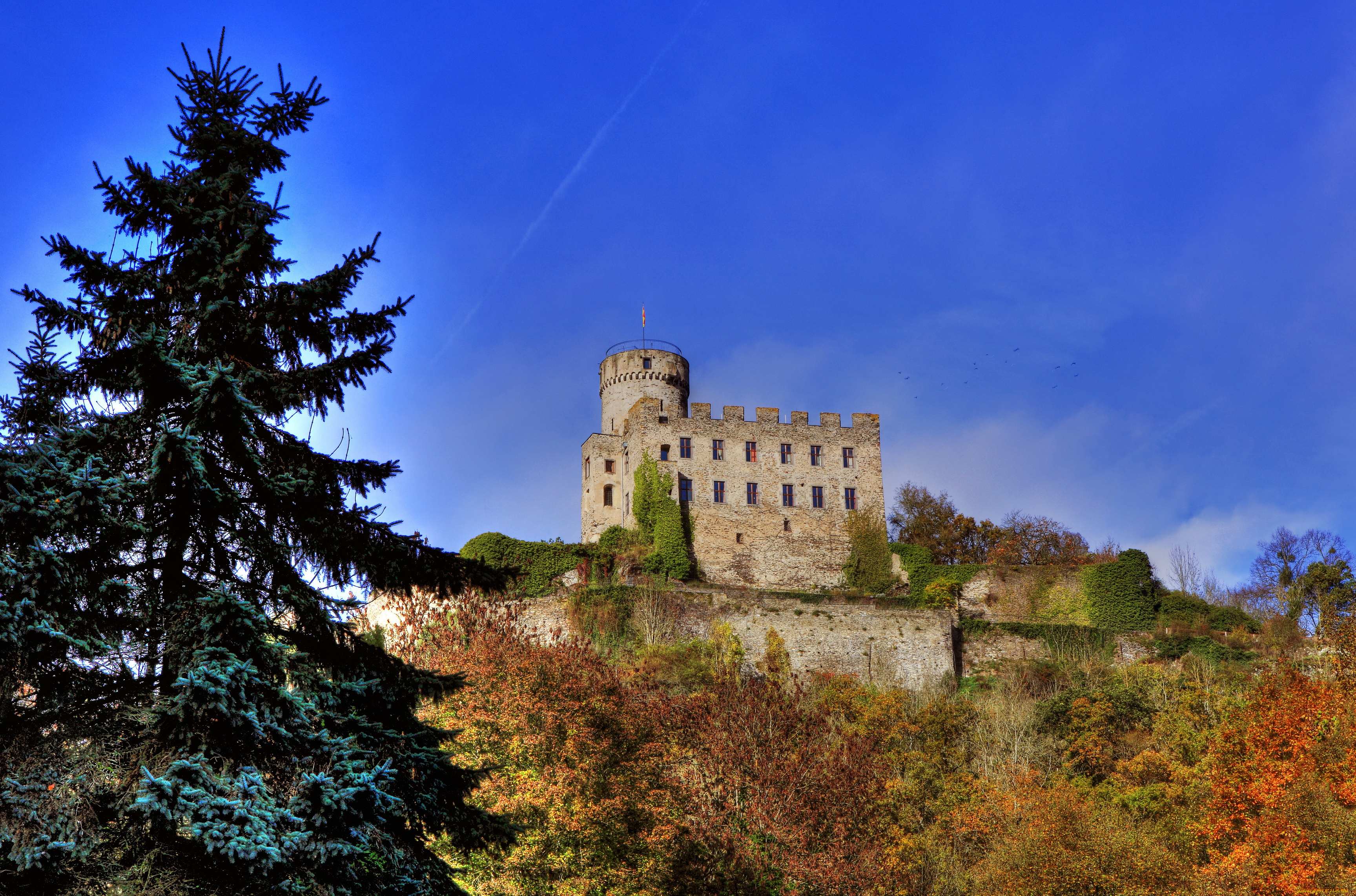 германия, burg, pyrmont, города, дворцы, замки, крепости, замок, ландшафт