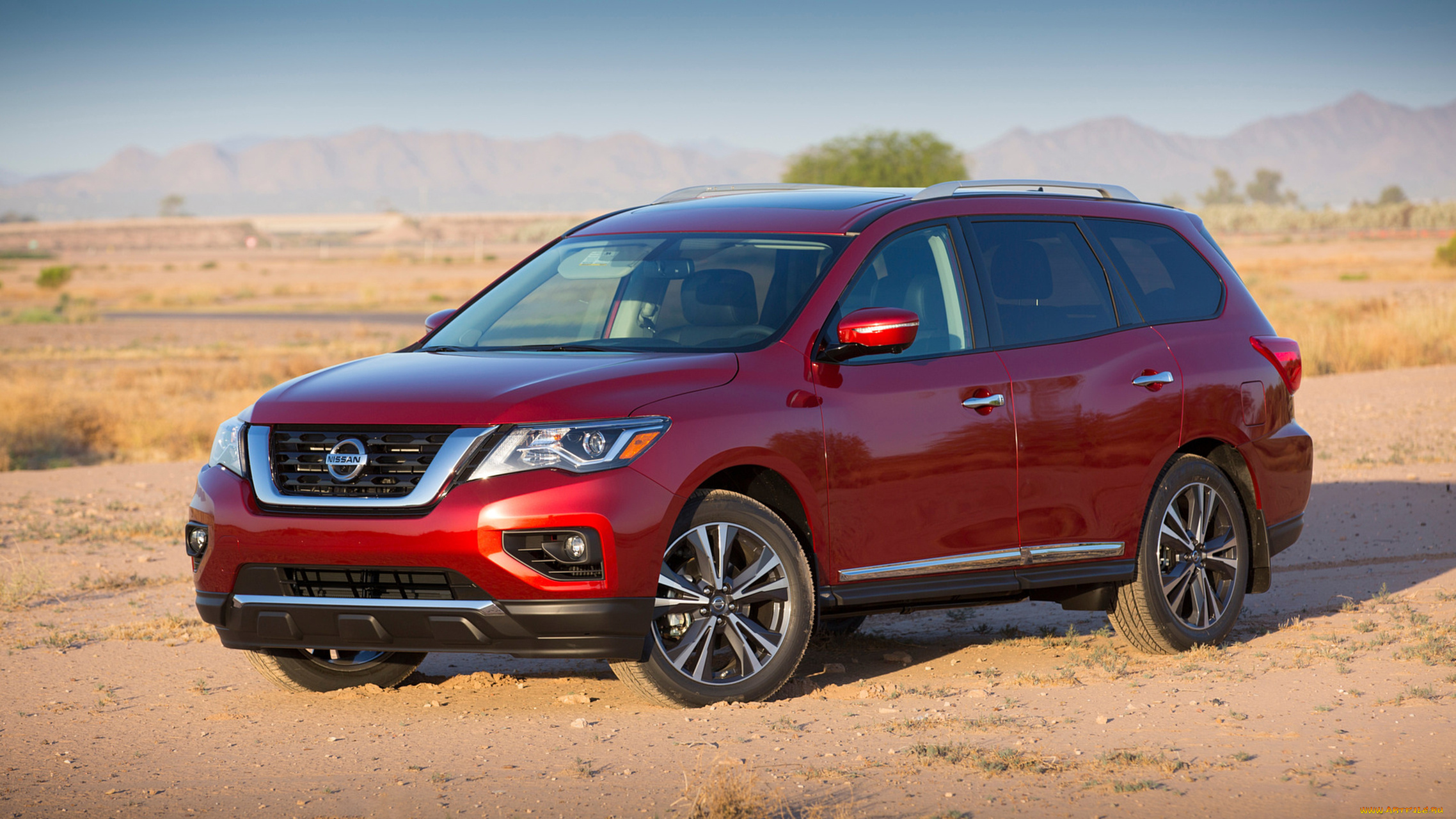 nissan, pathfinder, 2017, автомобили, nissan, datsun, красный, 2017, pathfinder