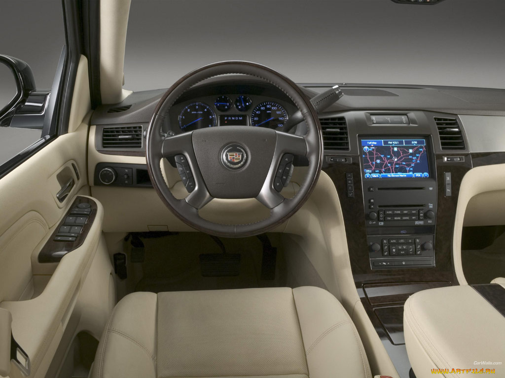 cadillac, escalade, автомобили, интерьеры