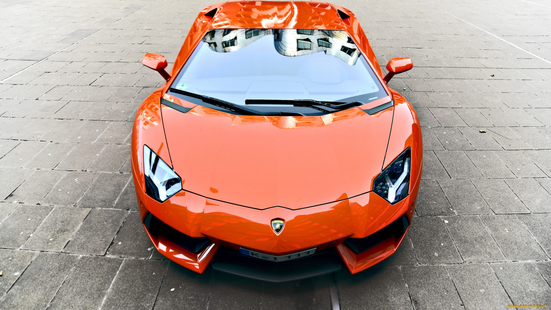 автомобили, lamborghini, orange, lp700-4, aventador