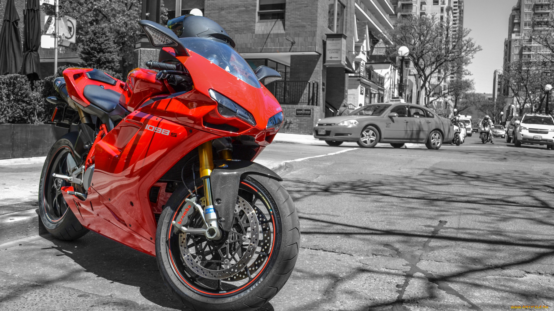 мотоциклы, ducati, 1098s, superbike, red, helmet, cars, дукати, street