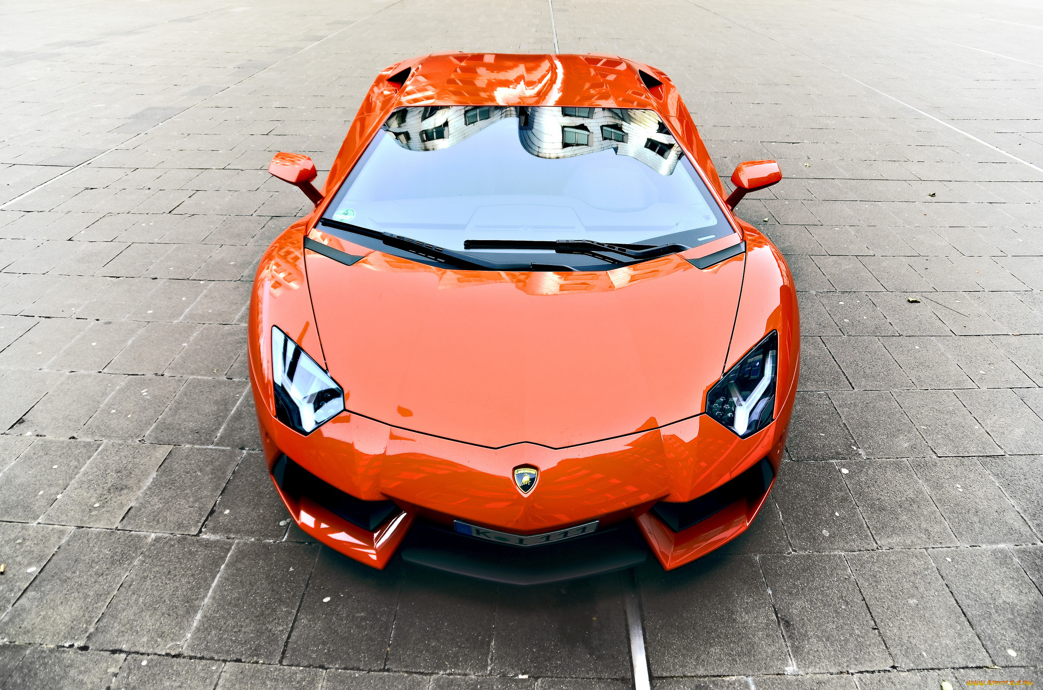 автомобили, lamborghini, orange, lp700-4, aventador