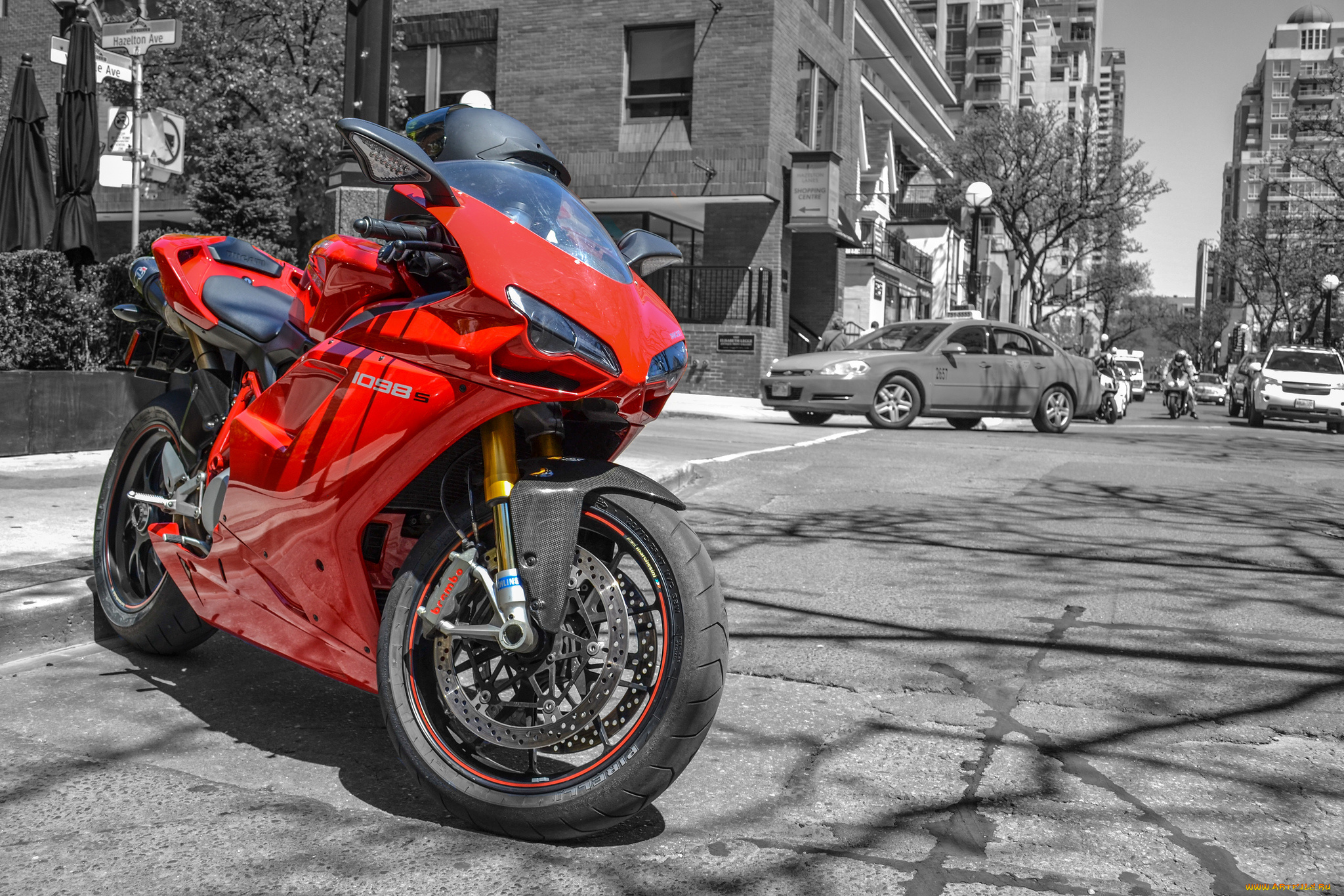 мотоцикл красный Ducati motorcycle red скачать