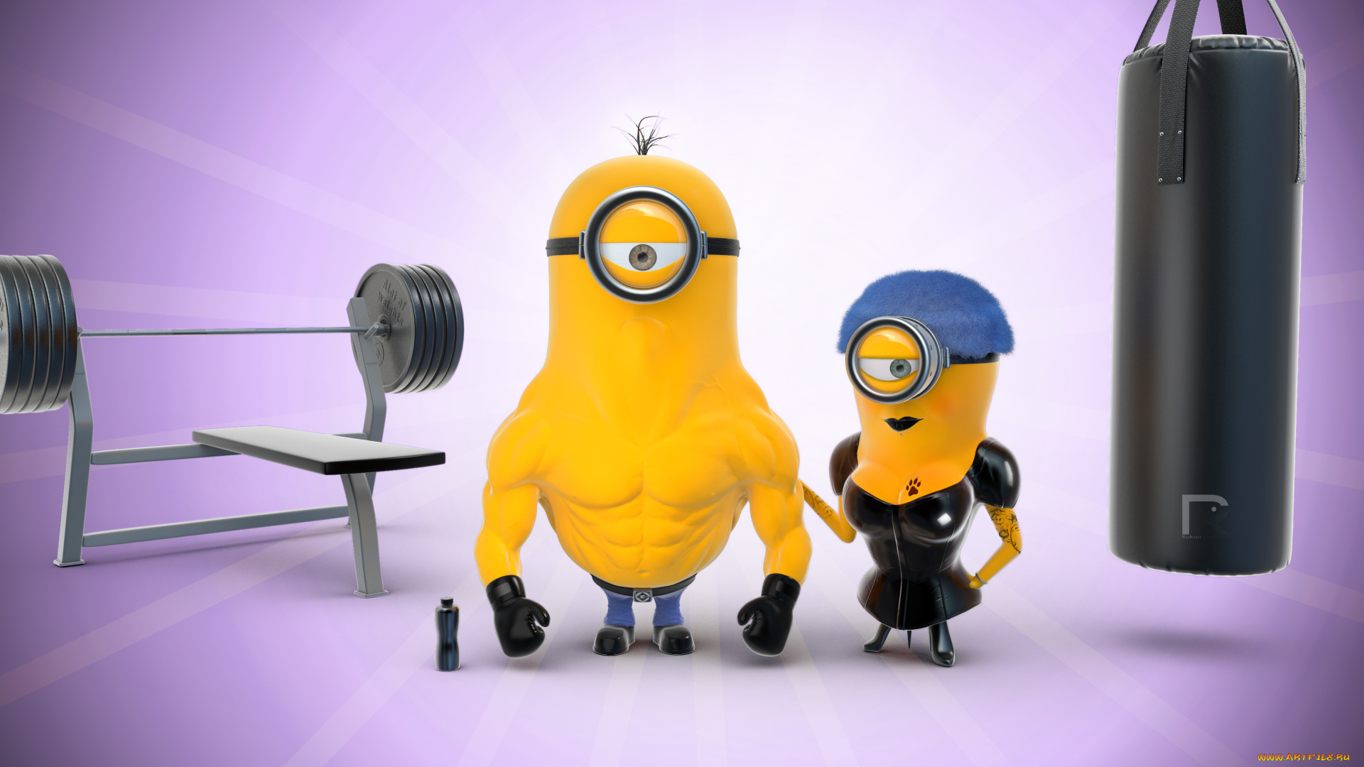 мультфильмы, despicable, me, 2, штанга, гадкий, я, 2