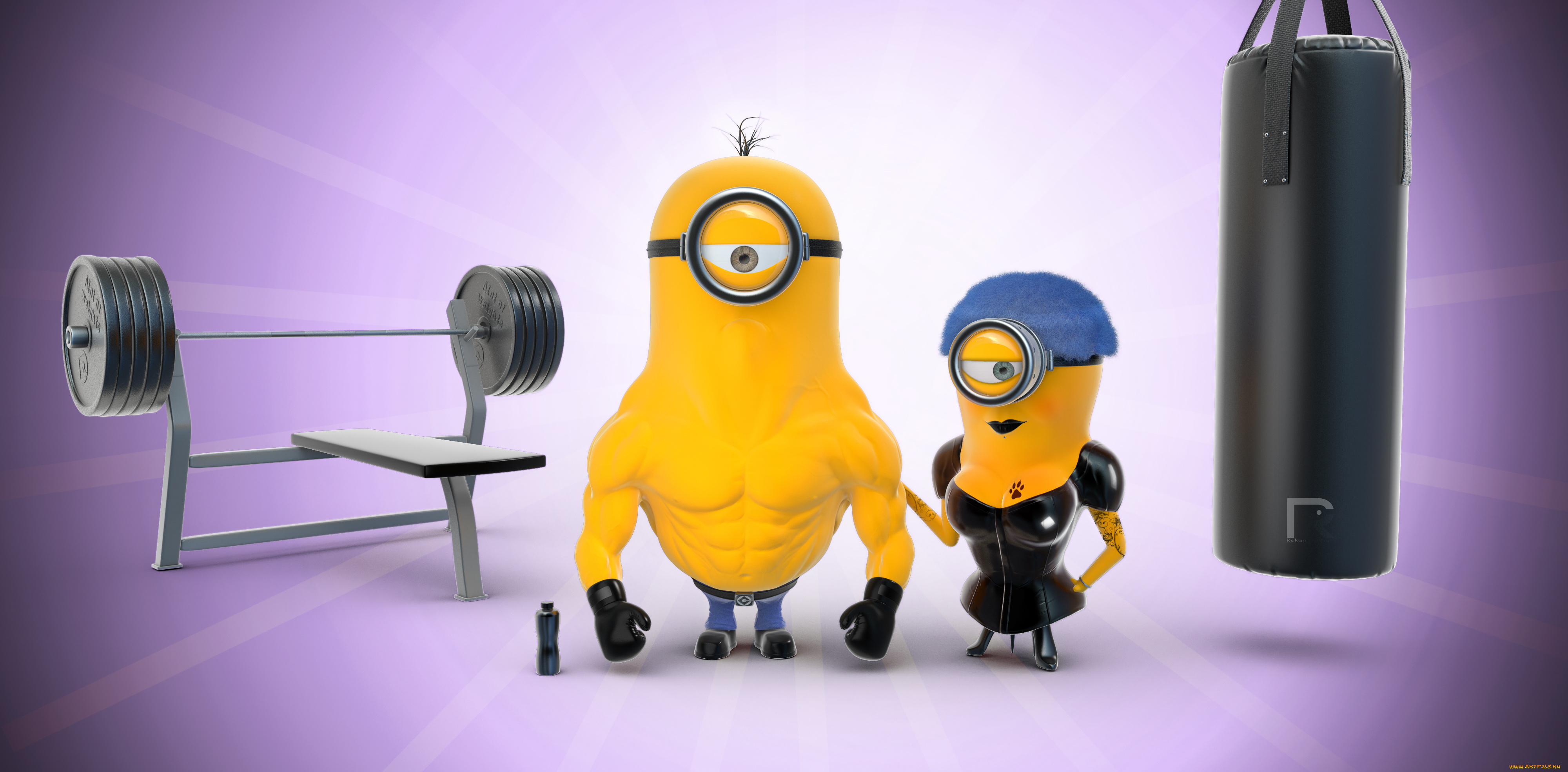 мультфильмы, despicable, me, 2, штанга, гадкий, я, 2