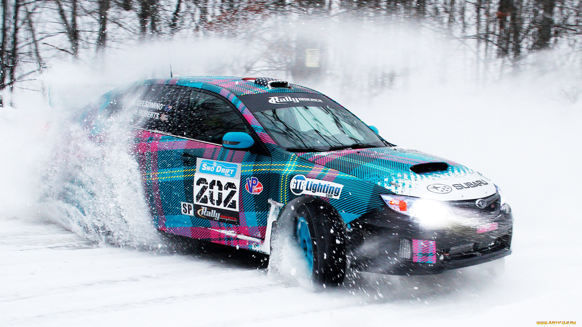 спорт, drift, занос, subaru, машина, снег, дрифт, ралли, rally, impreza, зима