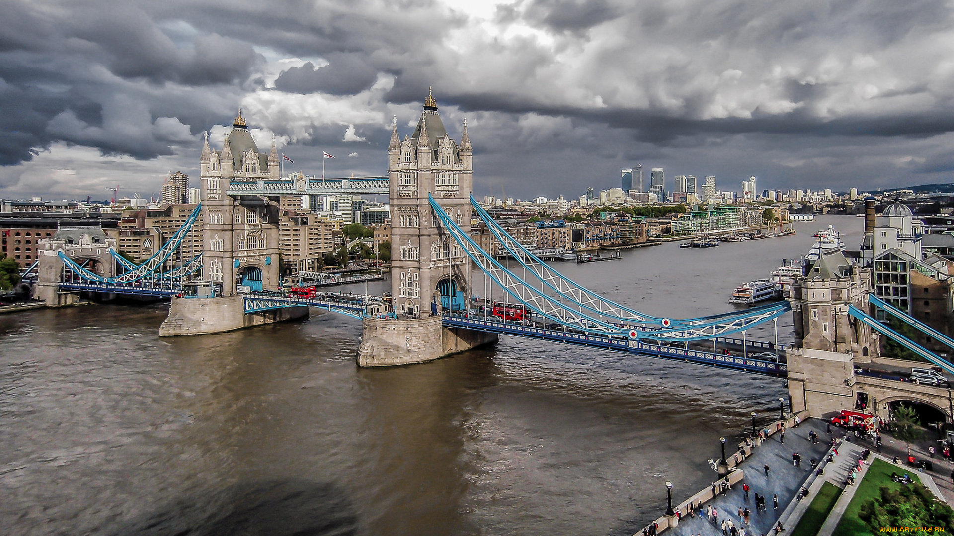 london, tower, bridge, города, лондон, , великобритания, река, мост