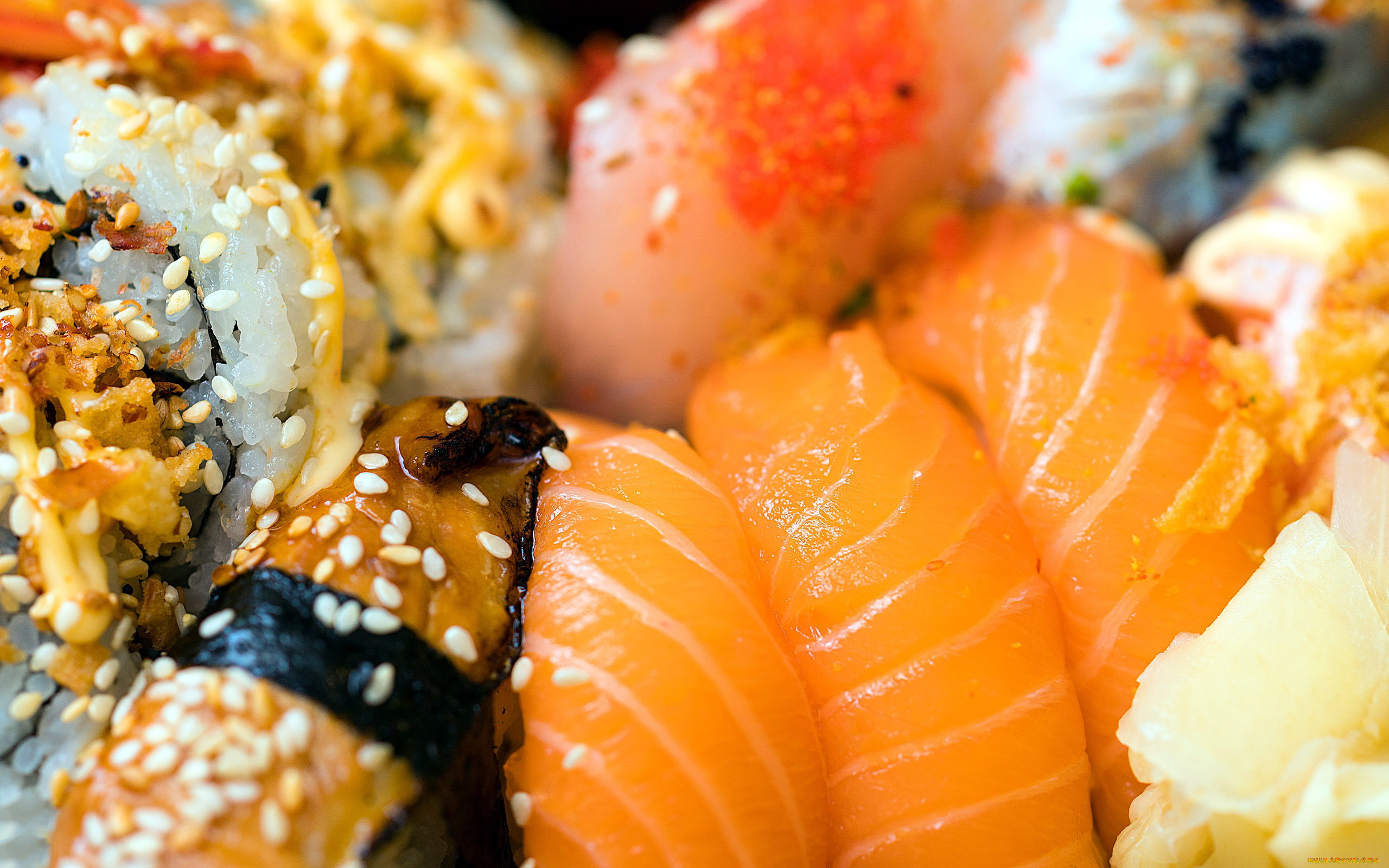 еда, рыба, , морепродукты, , суши, , роллы, суши, кунжут, лосось