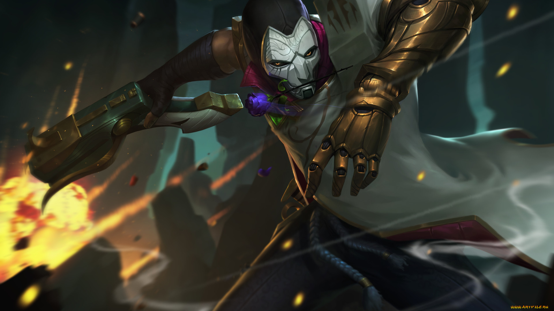 видео, игры, league, of, legends, league, of, legends, jhin