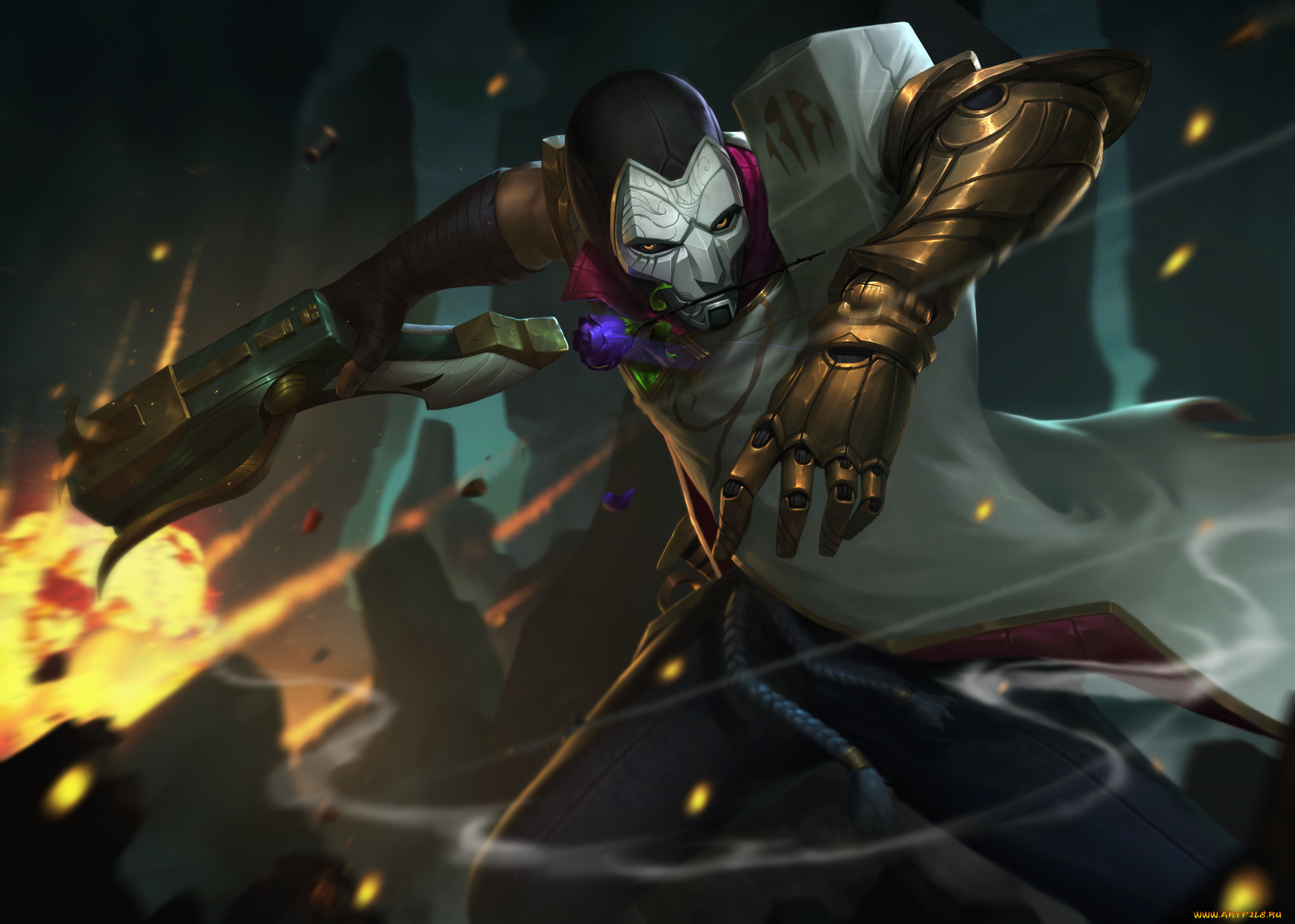 видео, игры, league, of, legends, league, of, legends, jhin