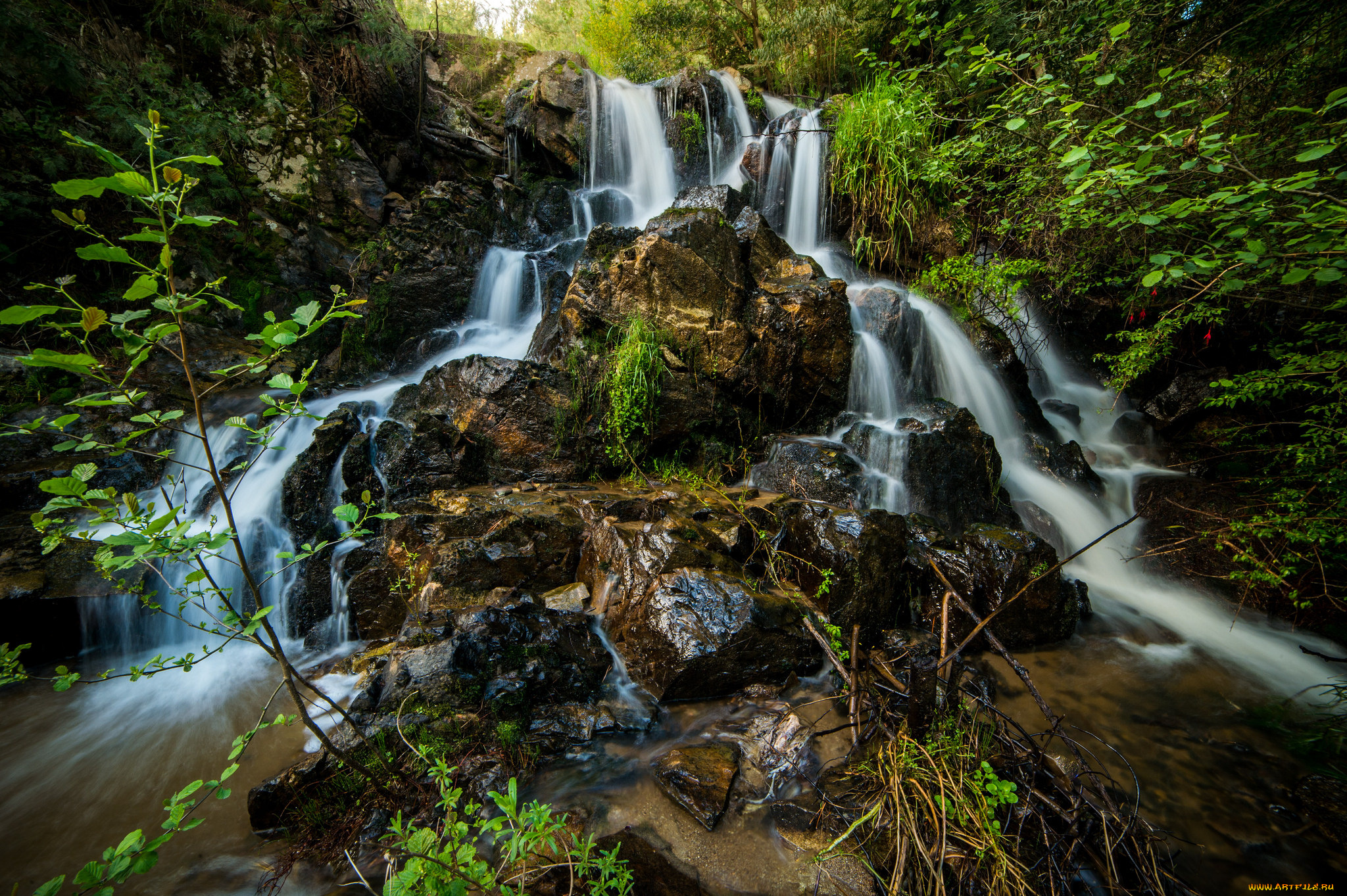 природа, водопады, простор